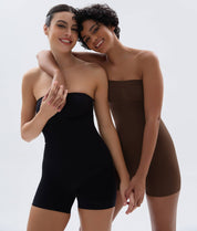 SHAPERX Strapless Shortie Bodysuit for Women Tummy Control