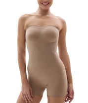 SHAPERX Strapless Shortie Bodysuit for Women Tummy Control