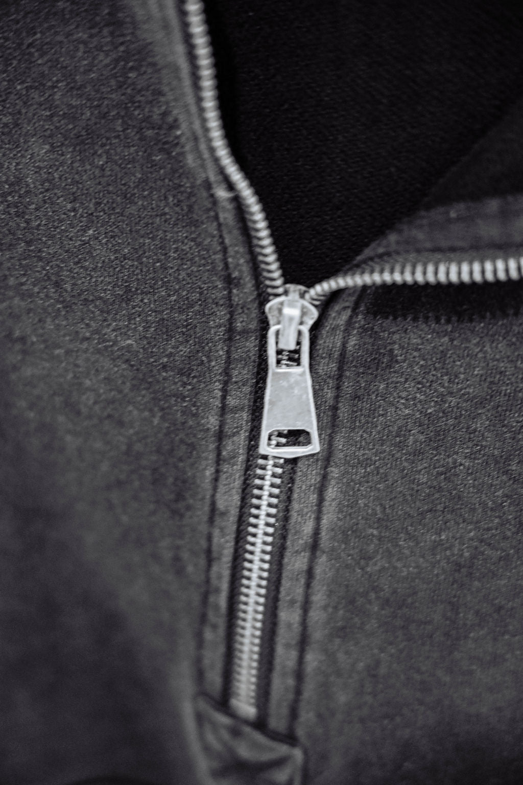 Distressed Quarter Zip