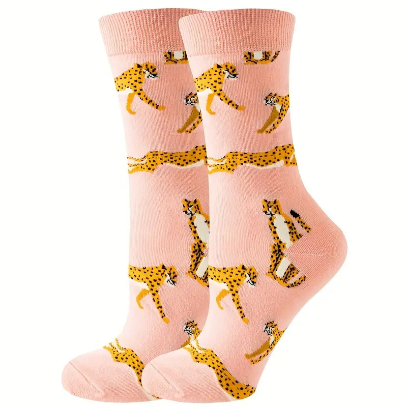 Cheetah Print Socks