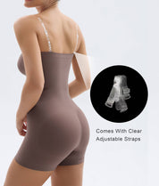 SHAPERX Strapless Shortie Bodysuit for Women Tummy Control