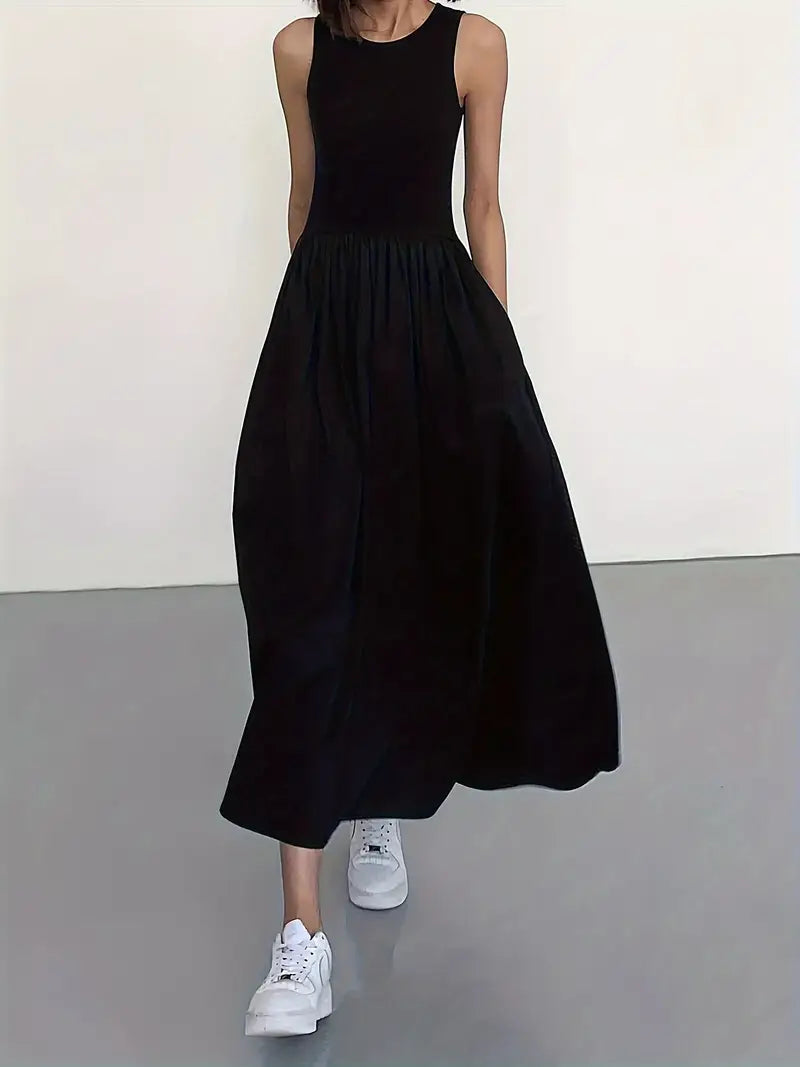 Casual Sleeveless Midi Dress