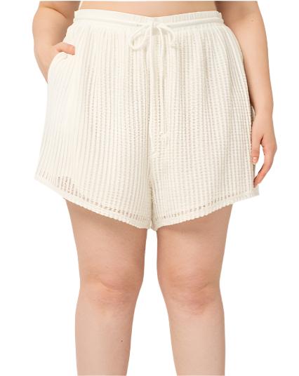 Plus Size Crochet Shorts