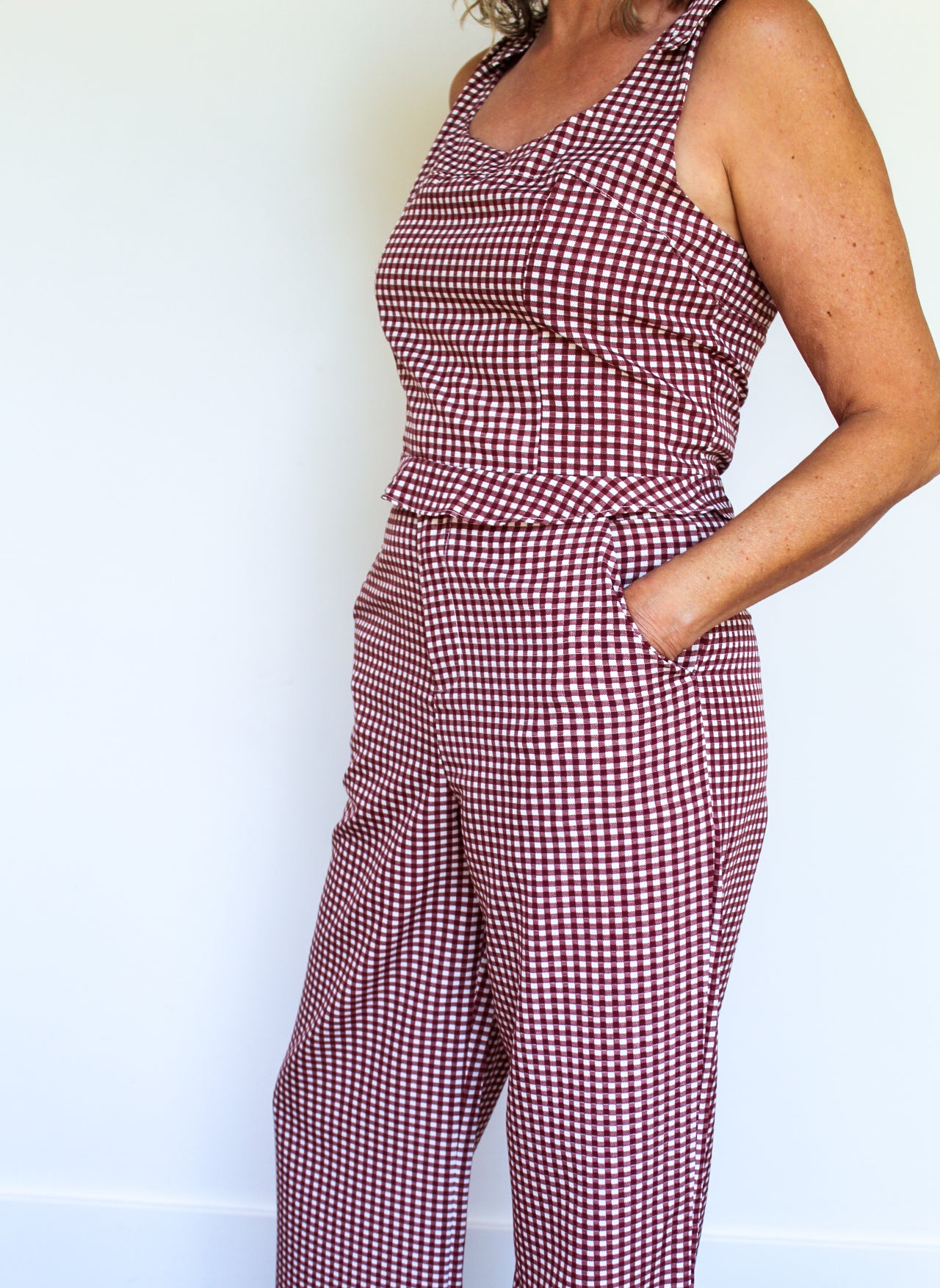 Chic Plaid Two Piece Outfit