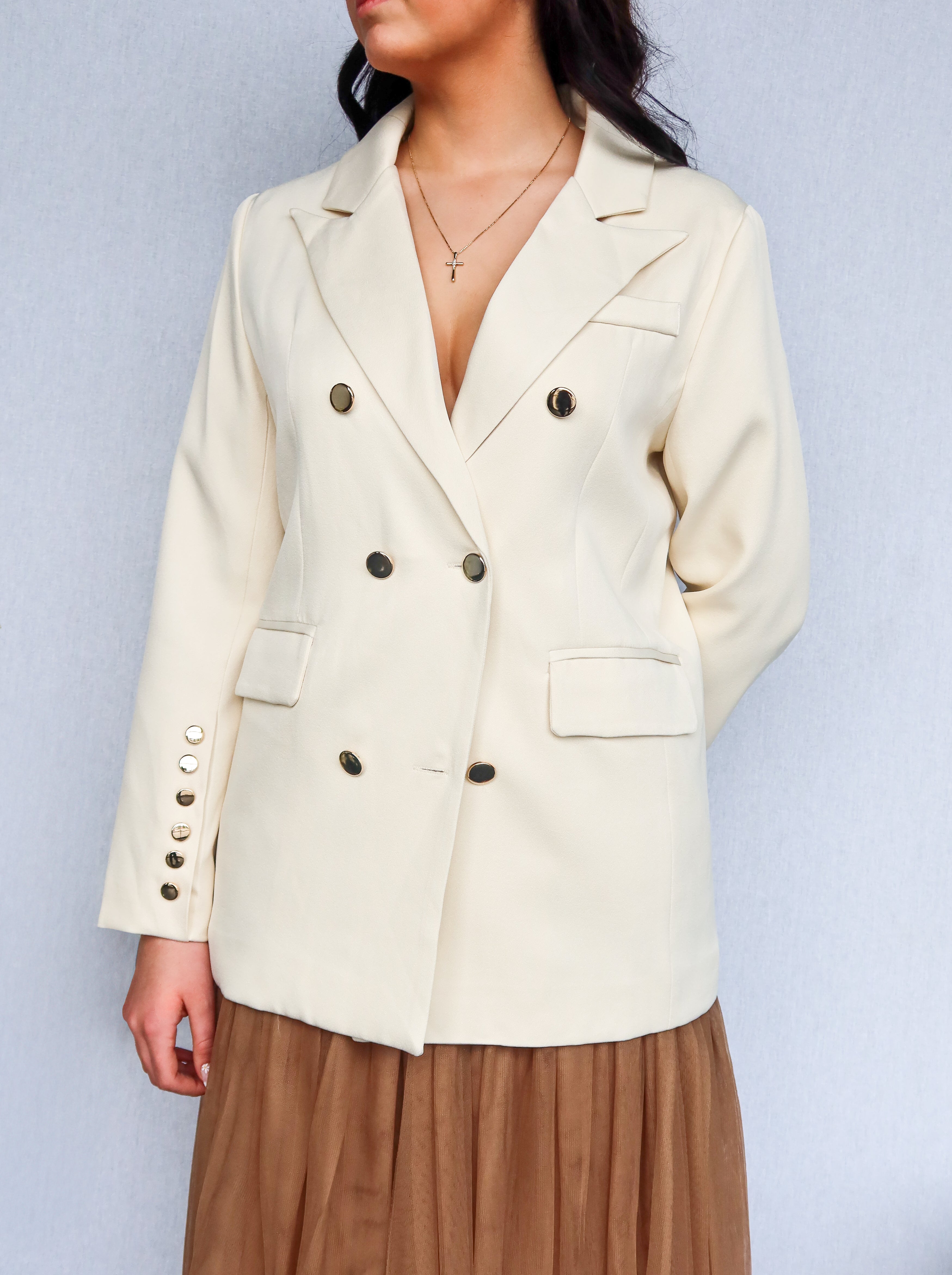 Elegant Double-Breasted Blazer