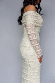 Lace Off-Shoulder Bodycon Dress