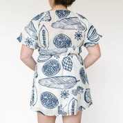 Floral Print V Neck Dress