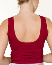 Solid Square Neck Tank