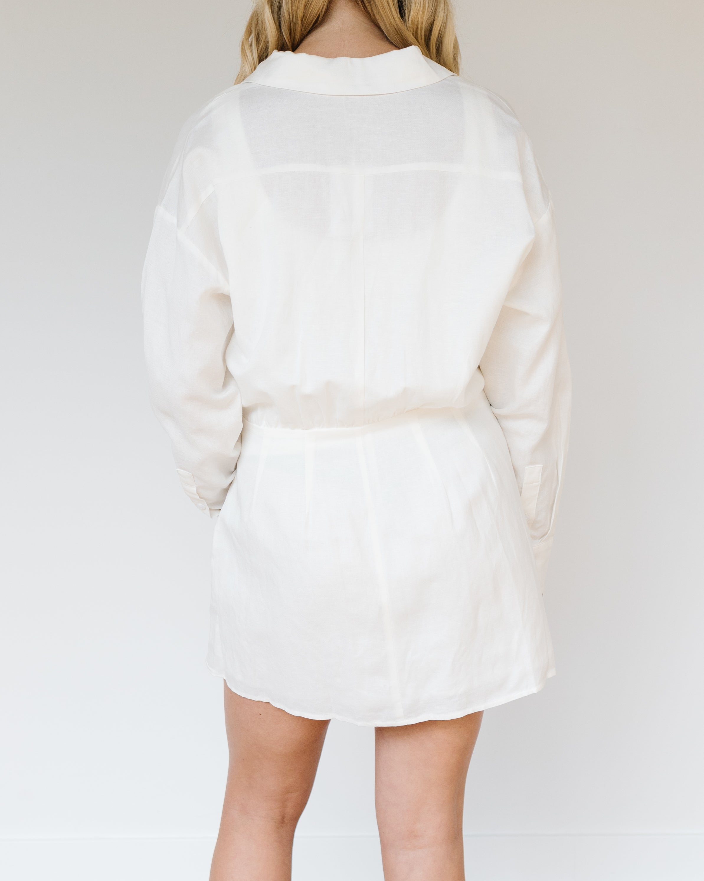 Button Down Tie Dress