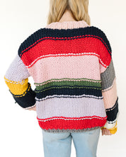 Rainbow Striped Crewneck Sweater