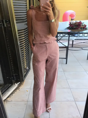 Chic Plaid Two Piece Outfit