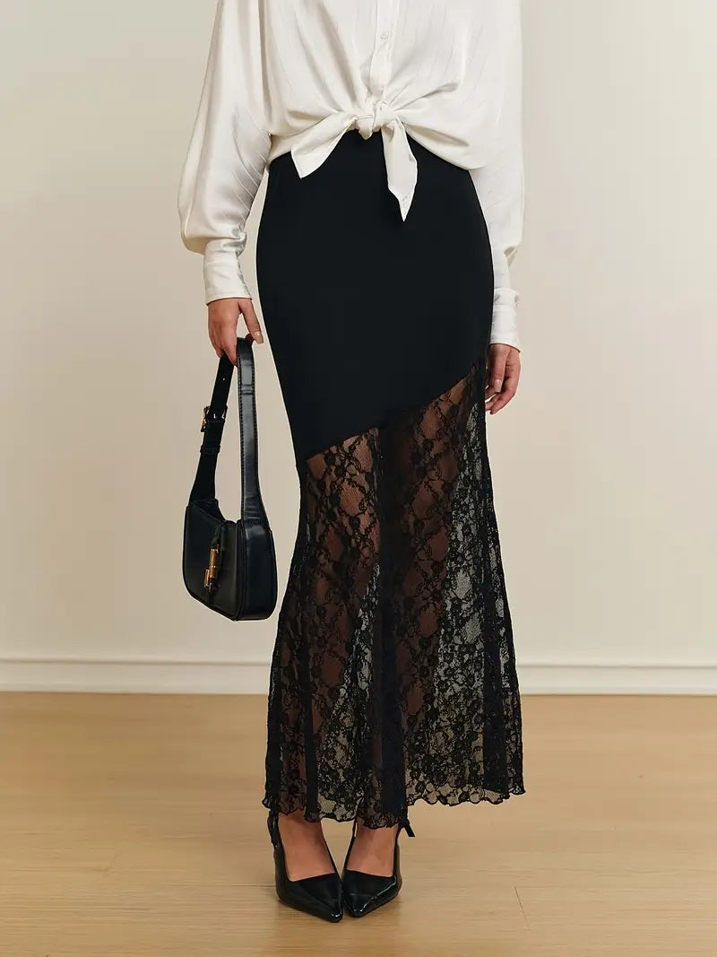 ★LUV IS TRUE★ CURVED L LACE MIDI SKIRTBLACK CM5019D-S_20BLACK-1_1200x1200.