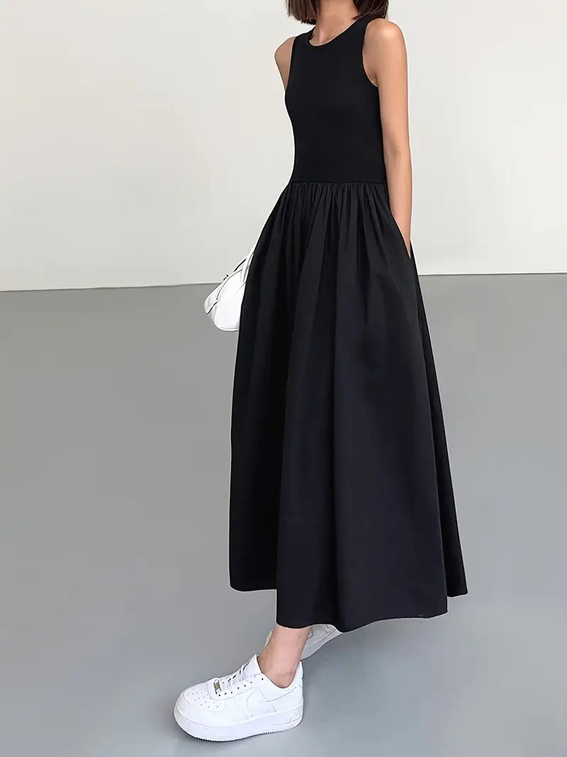 Casual Sleeveless Midi Dress