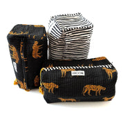 Handmade cosmetic bag - Black Leopard