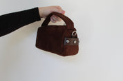 The Mini Suede Satchel