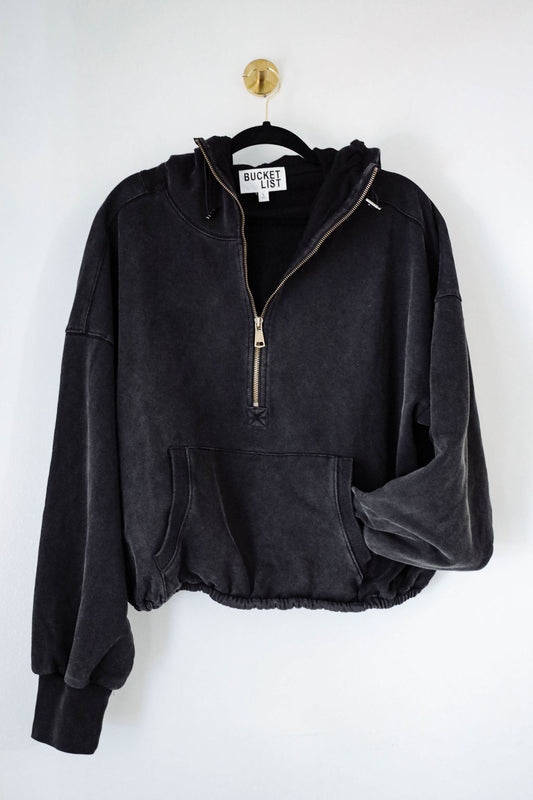 Oversize Fit Washed Pullover Hoodie