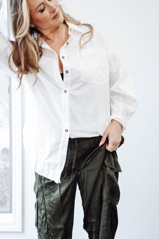 Buttoned Loose Fit Shirt