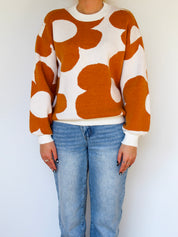 60’s Floral Print Sweater