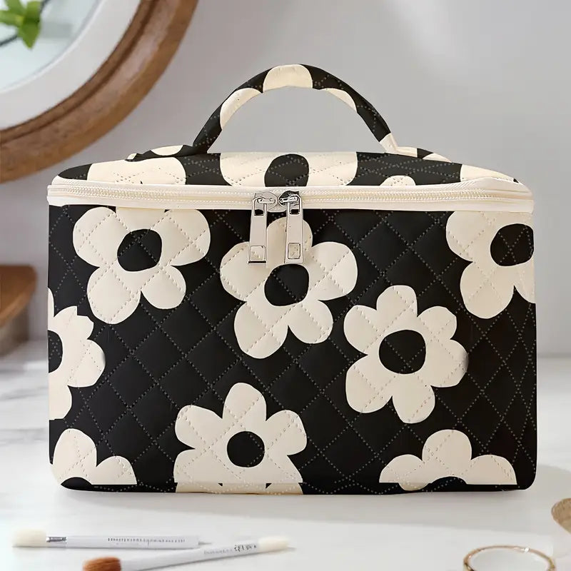 Floral Large Makeup Bag