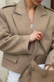 The Oversized Blazer Coat in Camel
