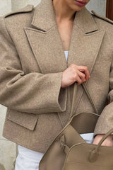 The Oversized Blazer Coat in Camel