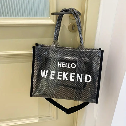 Transparent Weekend Tote Bag