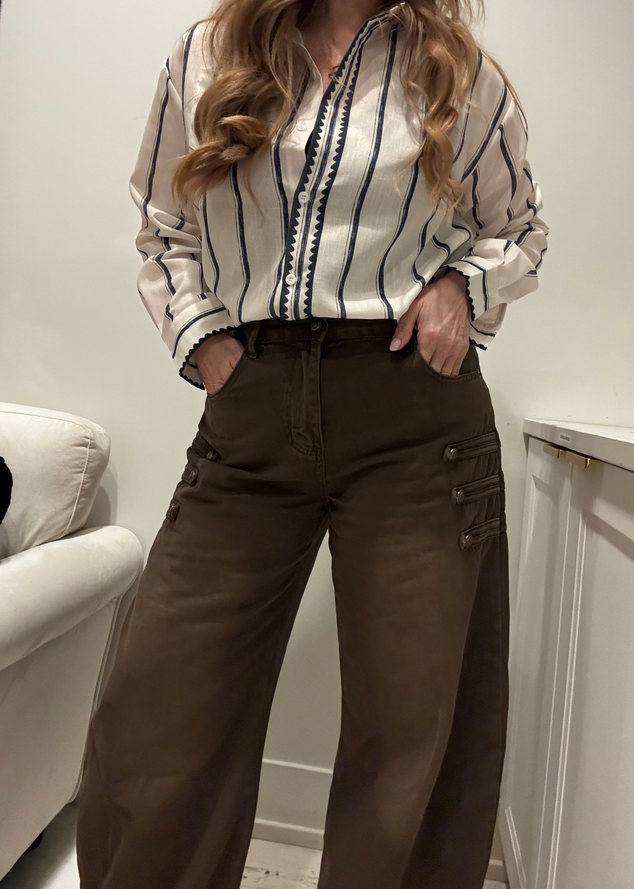 The Barrel Jean in Coffee