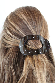 The Polka Dot Heart Claw Clip