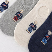Bear Print Ankle Socks