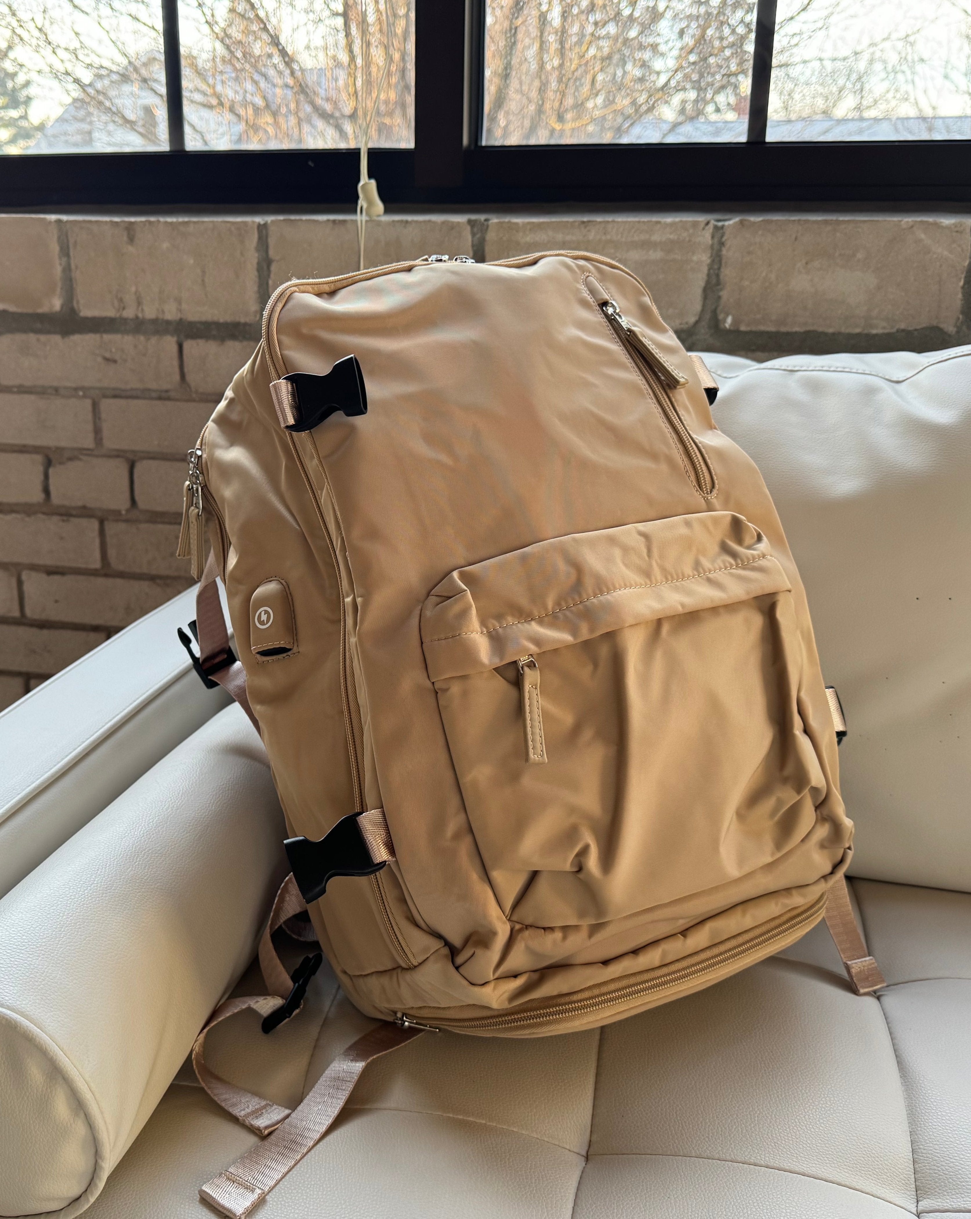 Large Khaki Backpack