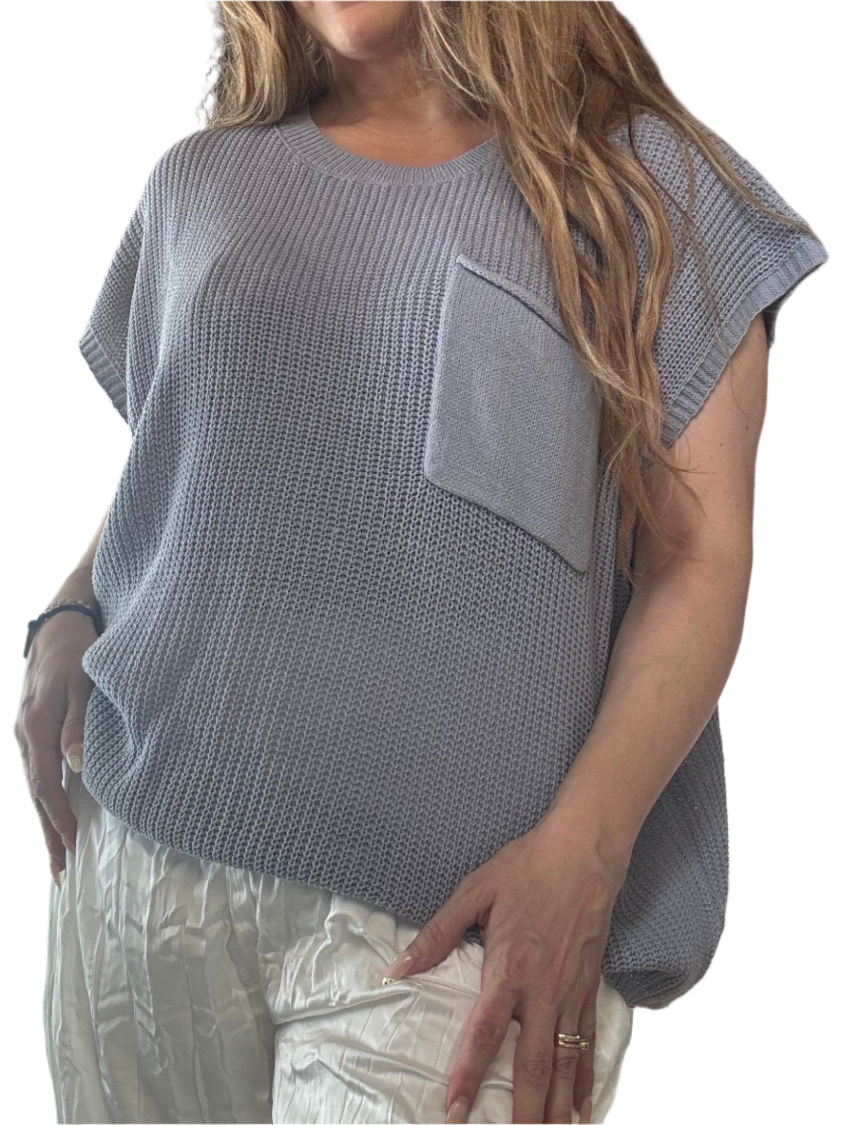 Plus Size Boxy Sweater Top