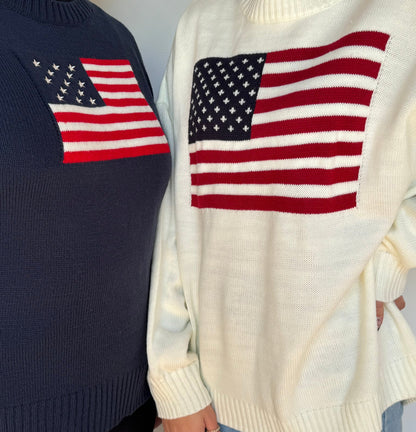 Flag Pattern Knit Sweater