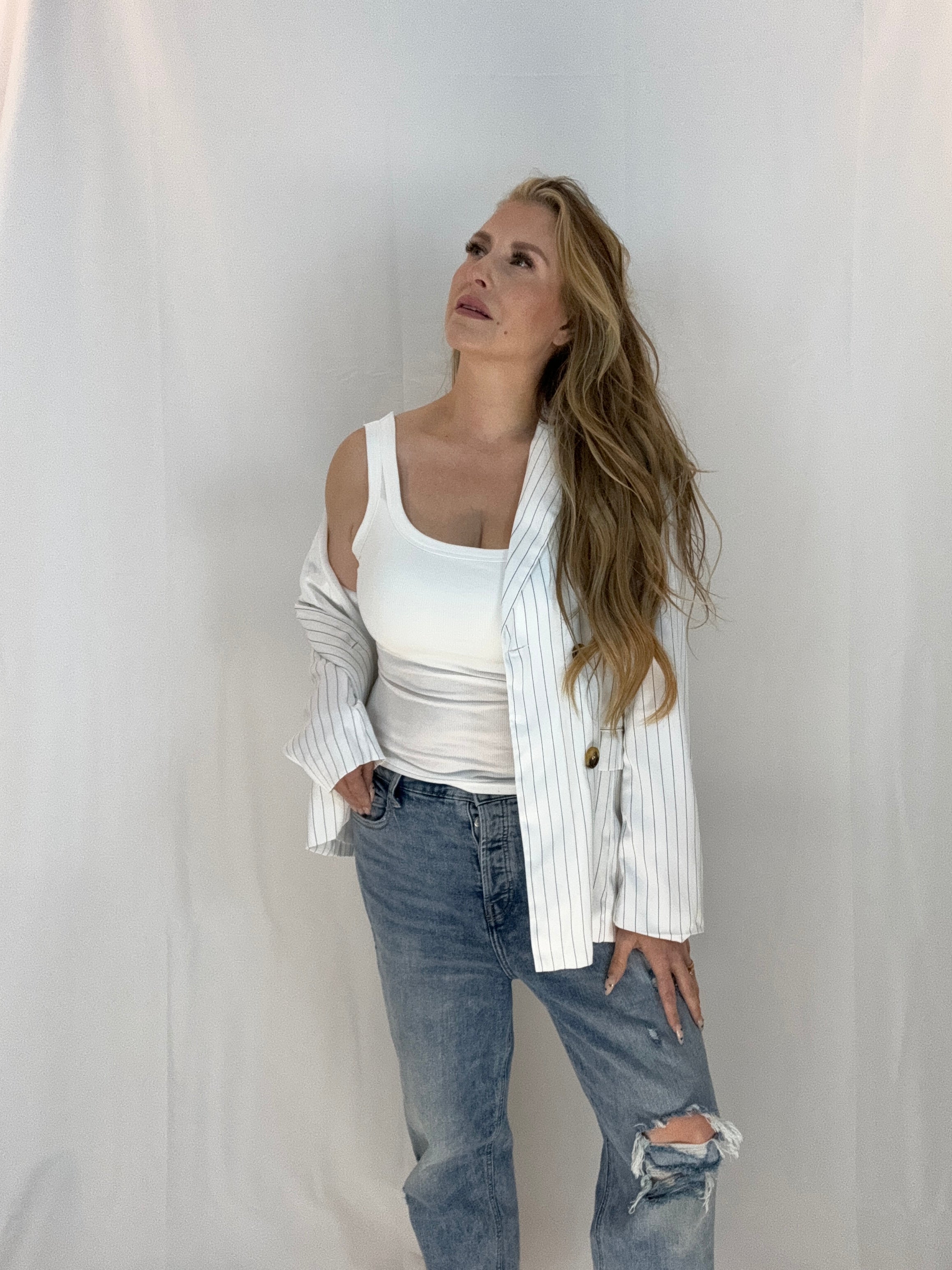 Solid Square Neck Tank