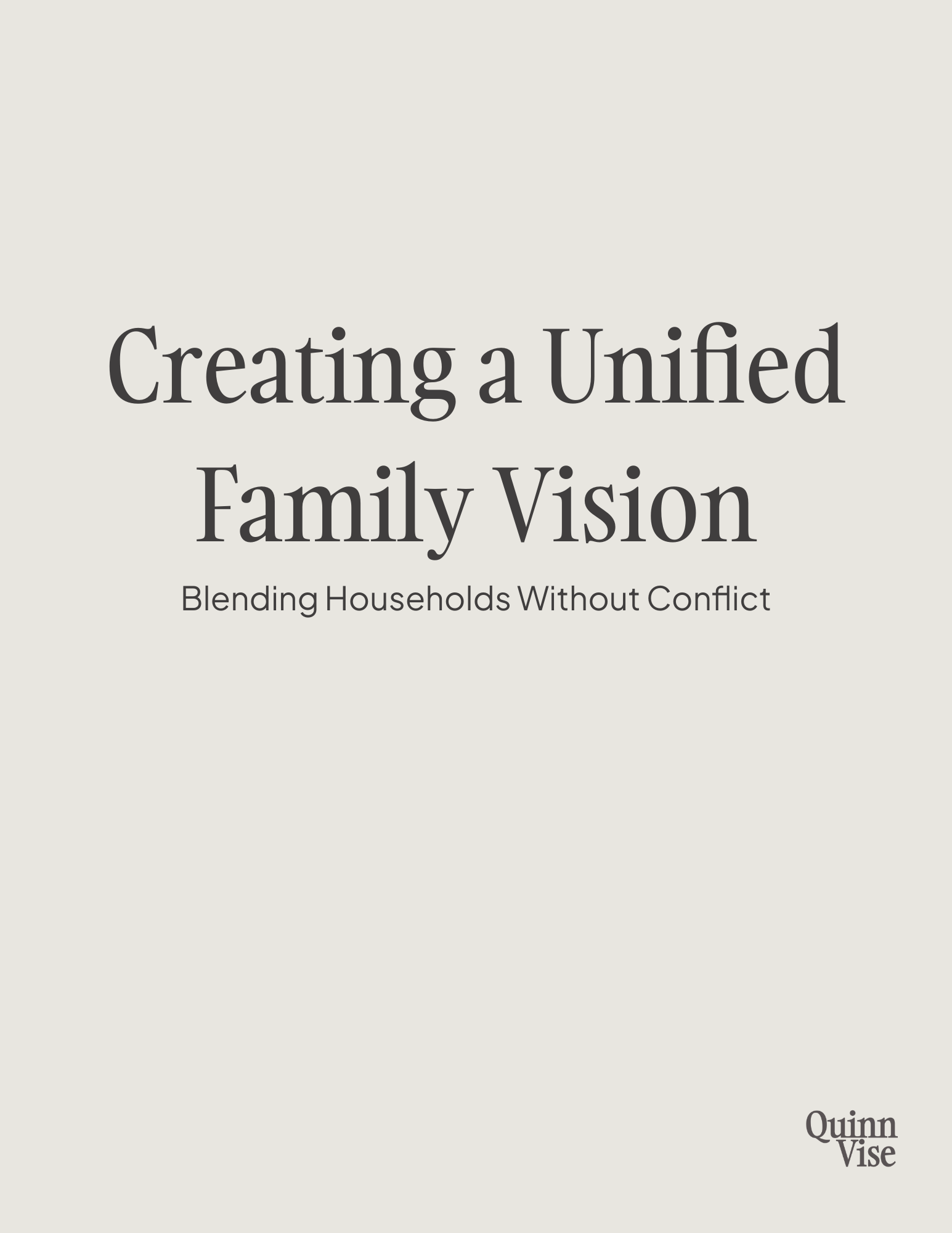 Printables: Creating a Unified Family Vision