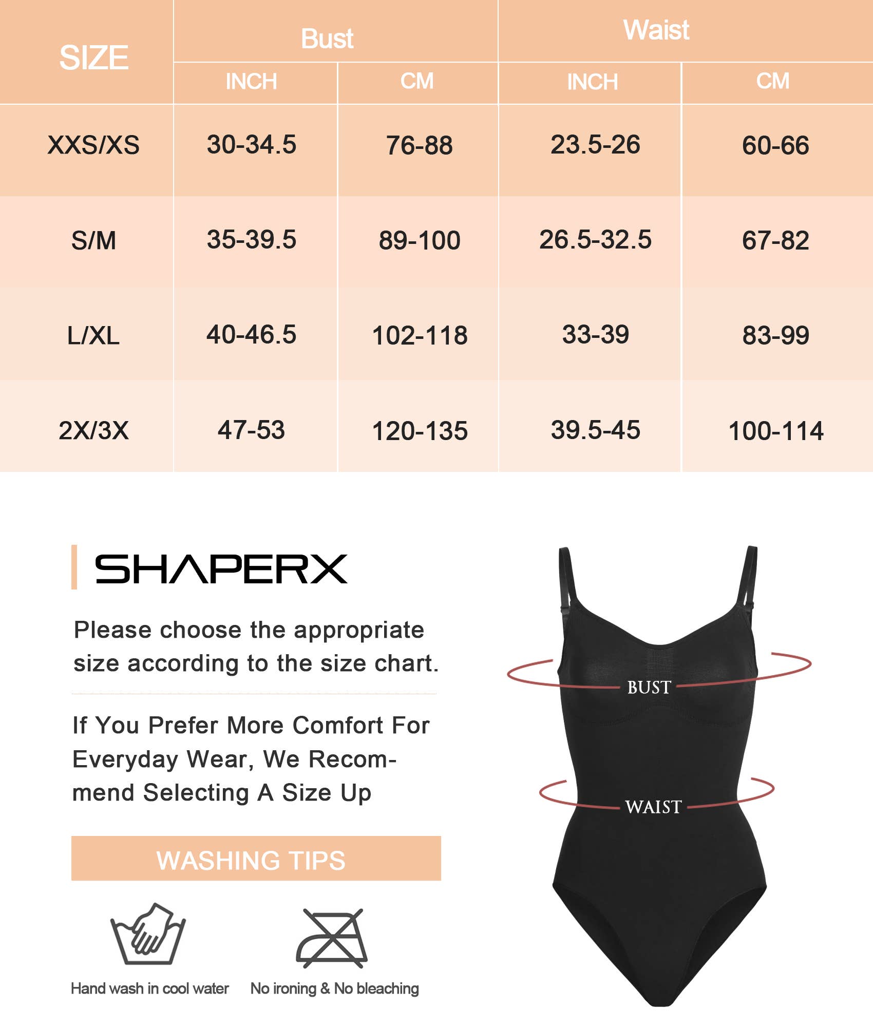 SHAPERX Tummy Control shaperwear Butt Lift Seamless Bodysuit