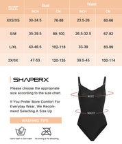 SHAPERX Tummy Control shaperwear Butt Lift Seamless Bodysuit