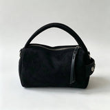 The Mini Suede Satchel