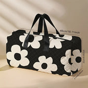 Floral Quilted Travel Duffel Bag & Matching Coin Purse