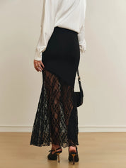 Lace Midi Skirt