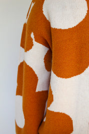 60’s Floral Print Sweater