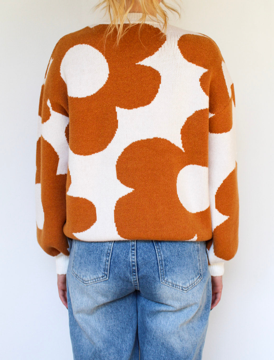 60’s Floral Print Sweater