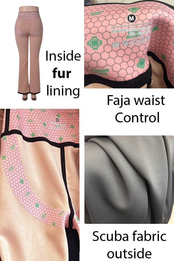Fur Lined Flare Legging