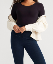 Long Sleeve Shaping Thong Bodysuit - Outlast® Seamless