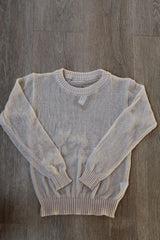 The Classic Crewneck Sweater in Tan