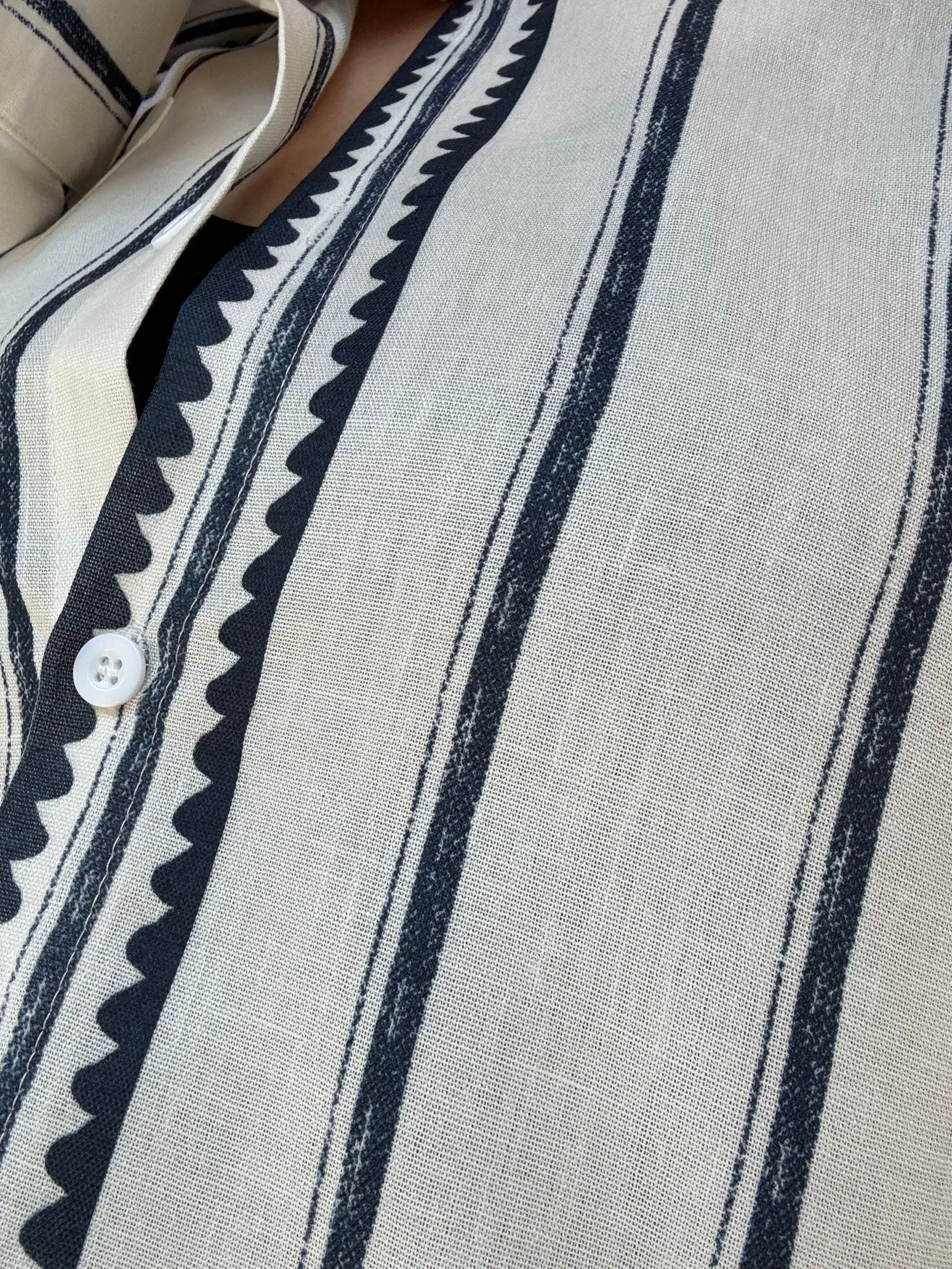 The Striped Button-Down in Blue