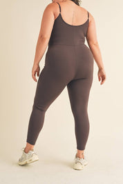 Plus Body Hugging 7/8 Length Jumpsuit