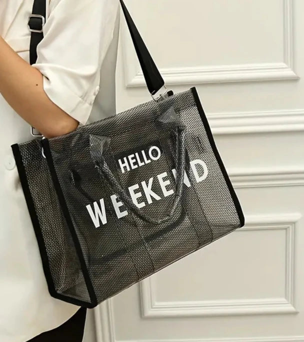 Transparent Weekend Tote Bag