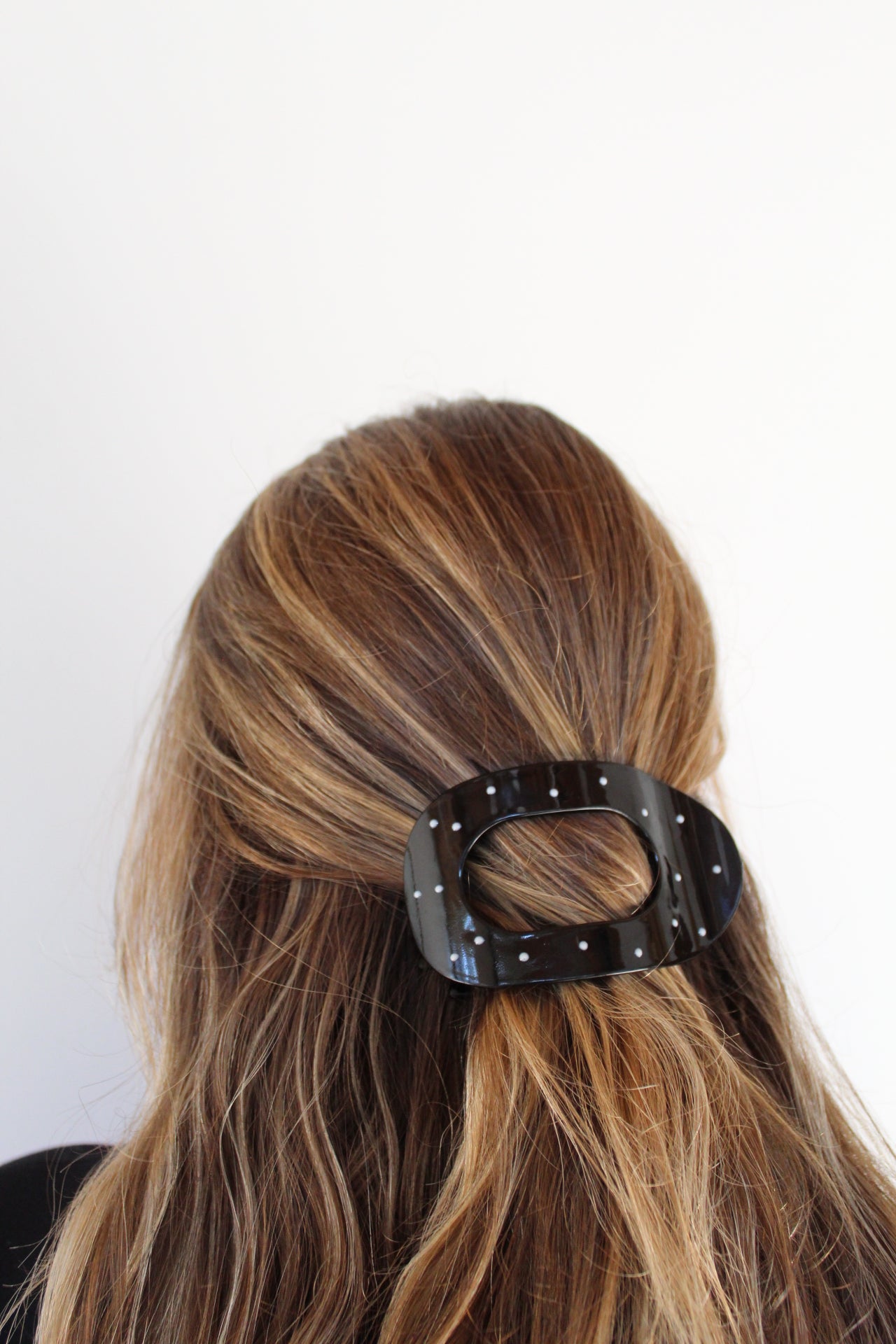 The Polka Dot Heart Claw Clip