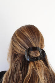The Polka Dot Heart Claw Clip