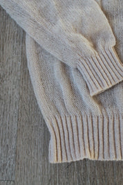 The Classic Crewneck Sweater in Tan